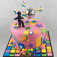 Dancing - 80s Neon Disco Cake